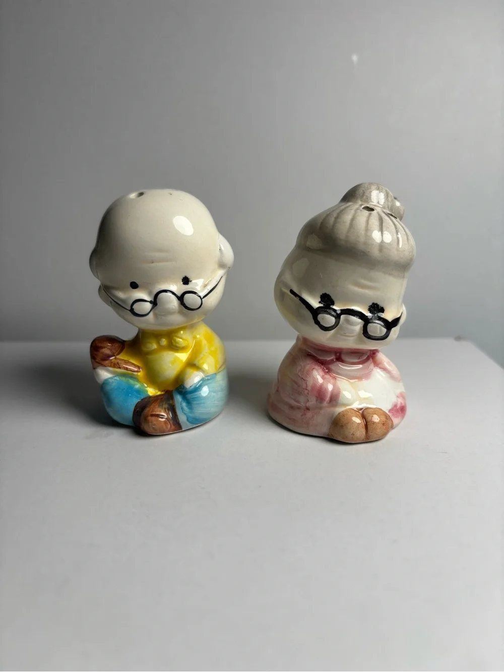 Vintage Grandparents Salt and Pepper Shakers